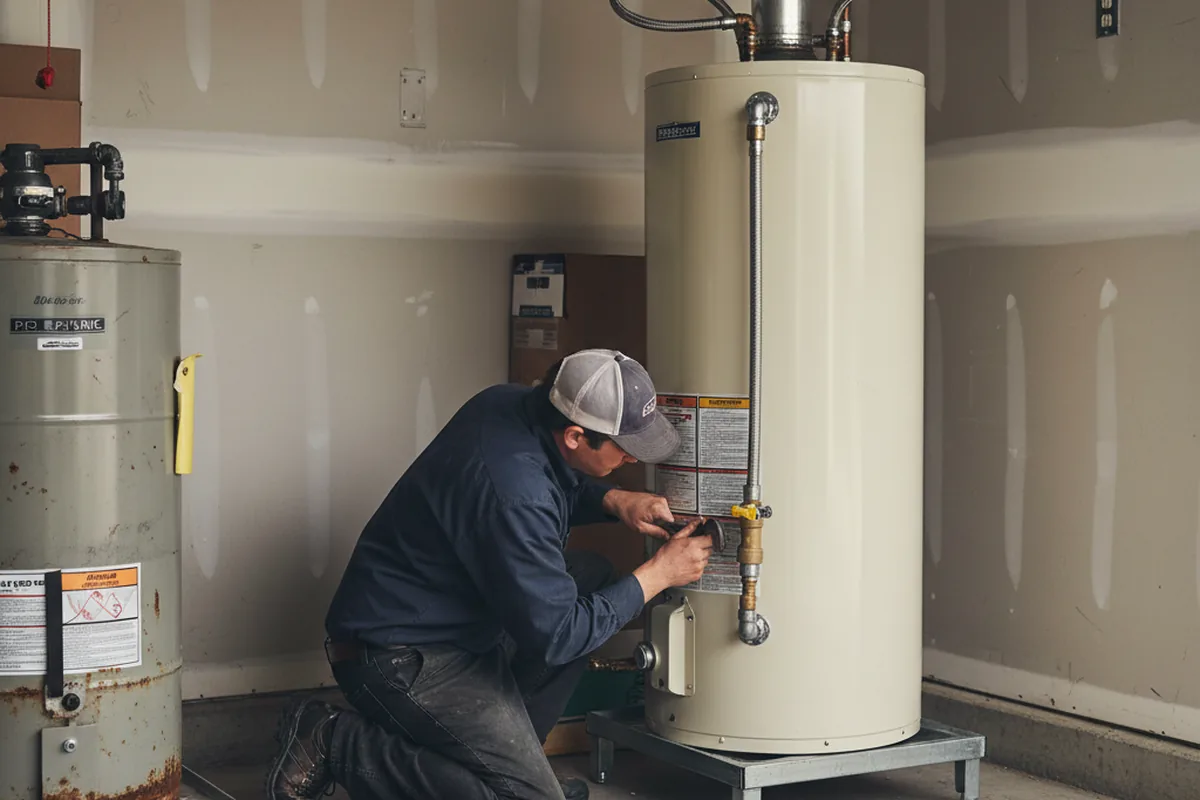 Water heater and shutoff valve replacement in Bulverde