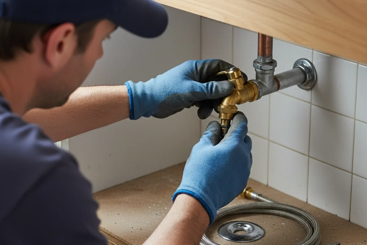 Shutoff valve and fitting work during Faucet and Fixture Repair in Bulverde